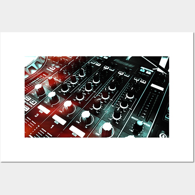 sound board mixer Wall Art by Bee-